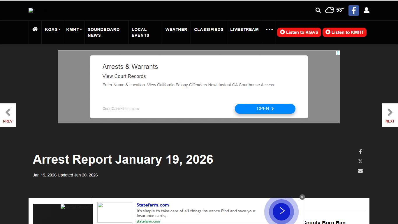 Arrest Report January 19, 2026 | Arrest-report | easttexastoday.com